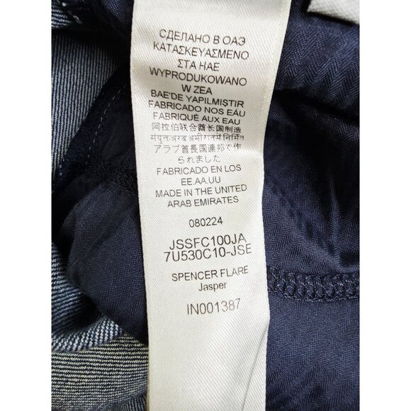 7 For All Mankind Size 25X34 Womens Blue Spencer Flare Mid Rise Jasper Jeans NWT - Picture 9 of 13